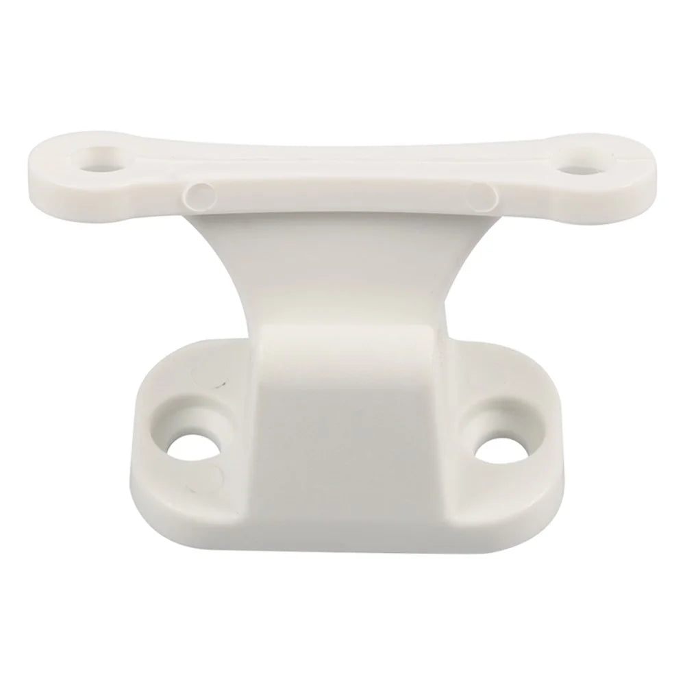 A8624 2Pair White T-Shape Door Retainer Kit Door Stop Retaining Catch Holder Set with Screws for Camper RV Motorhome #2-2 - 5