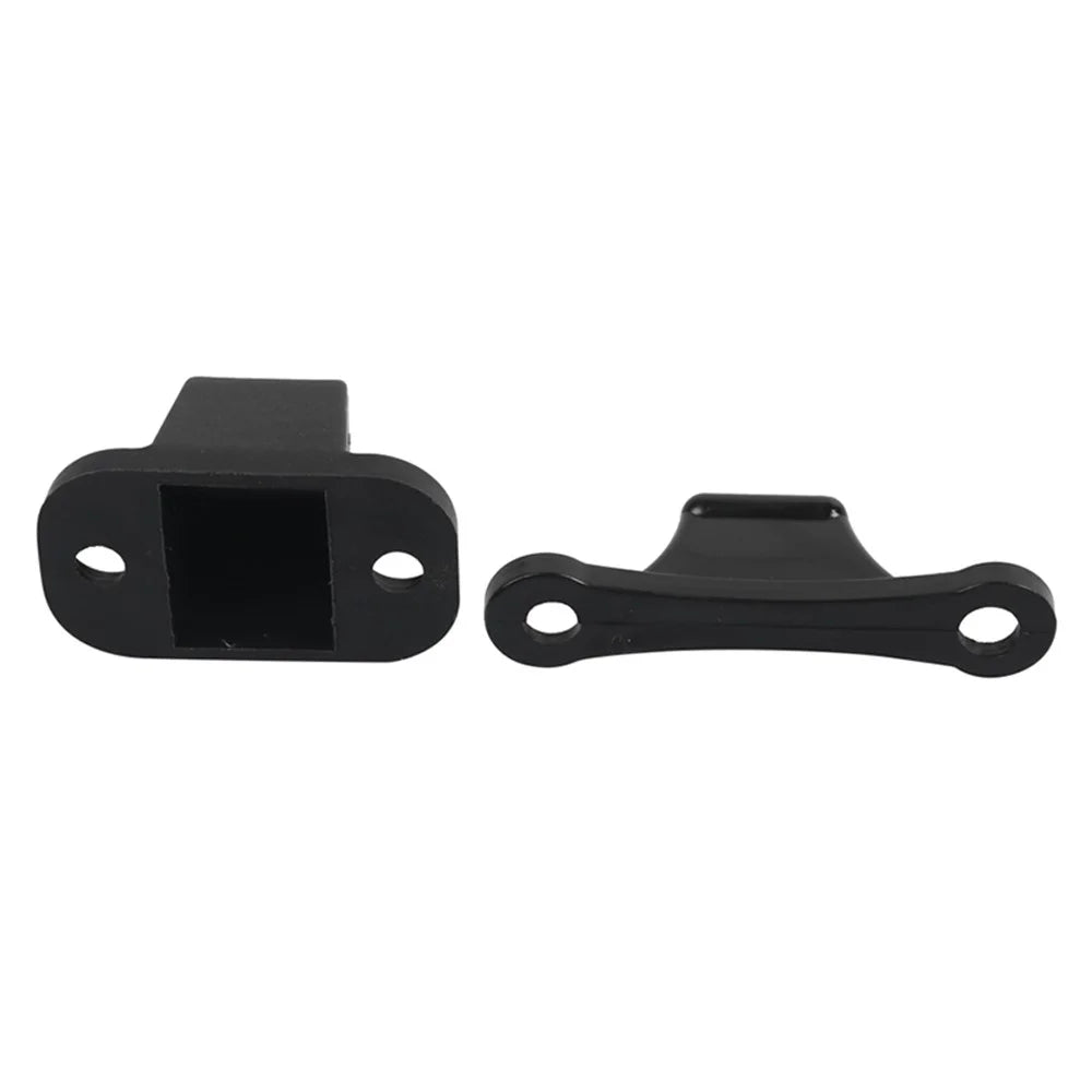 A8624 2Pair Black Door Retainer Kit for Camper RV Motorhome T-Shape Door Stop Retaining Catch Holder Set with Screws #2-2 - 2