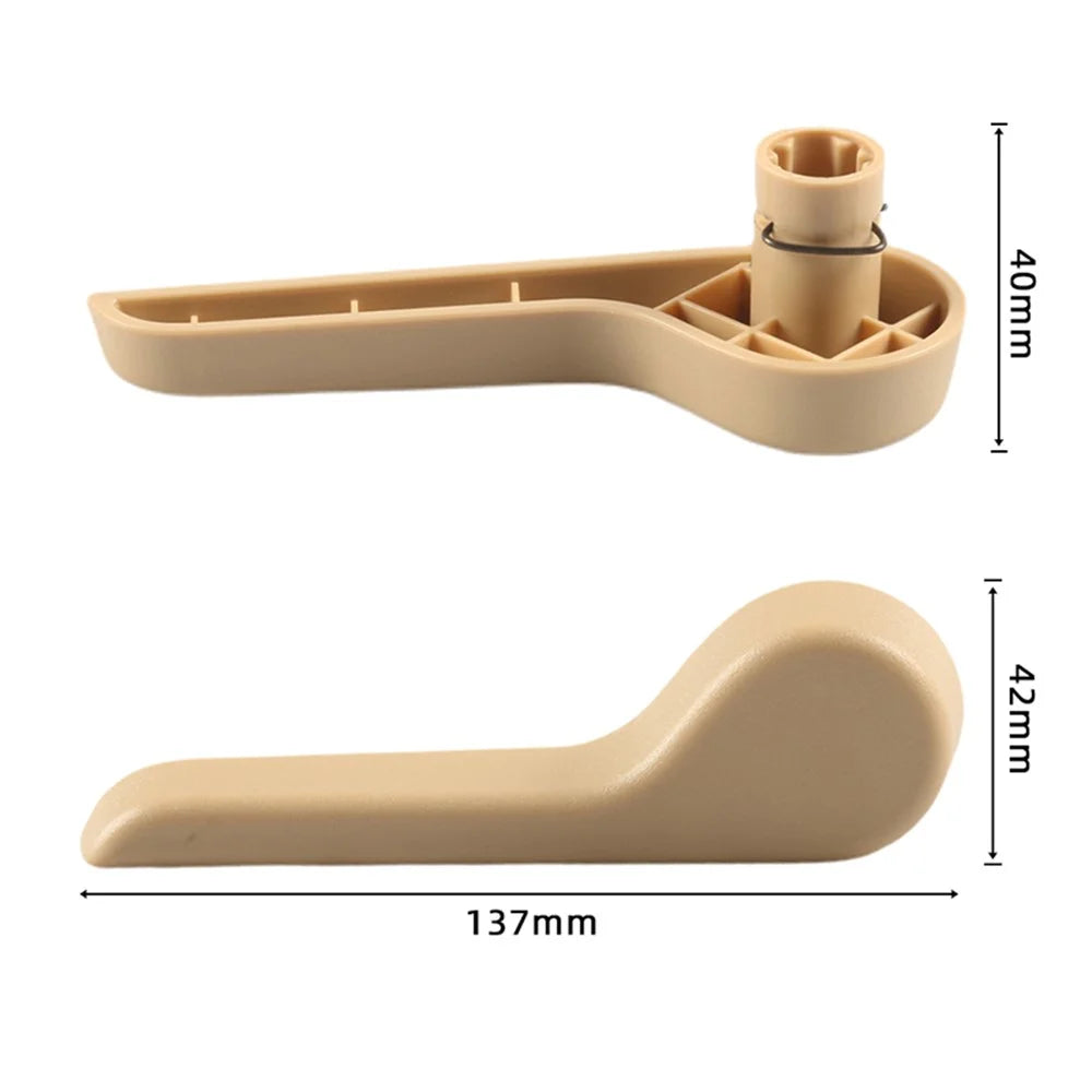 A8487-01 Hard ABS Car Left Seat Adjustment Handle Replacement, OE: 15232594 - Beige - 7