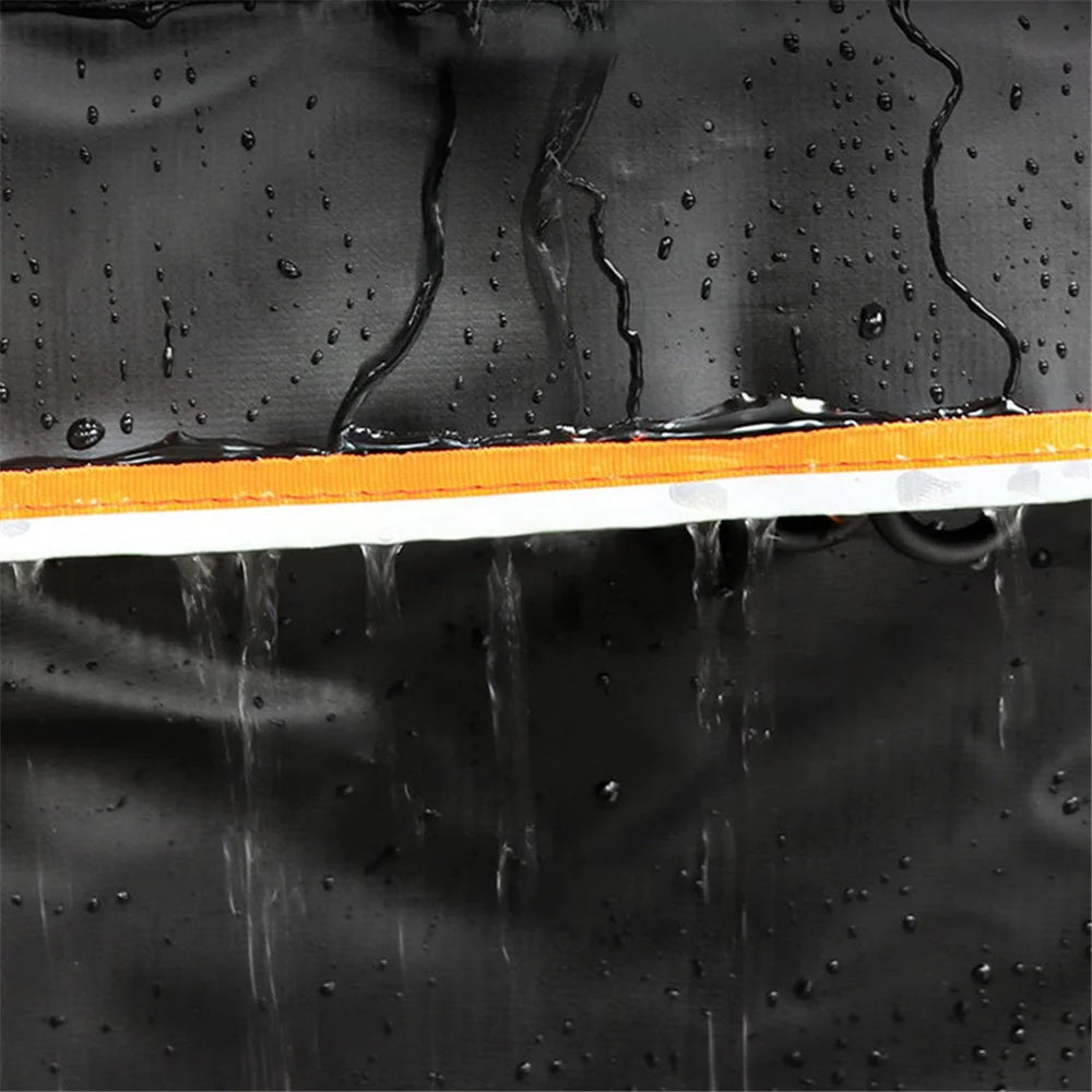 TIROL T26967 20-inch Car SUV Roof Bag 500D PVC Vehicle Roof Luggage Storage Bag Rainproof Cargo Bag - Orange - 5