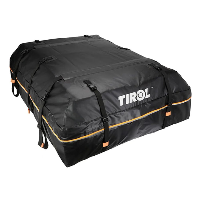 TIROL T26967 15-inch Car SUV Roof Cargo Bag 500D PVC Rainproof Vehicle Roof Luggage Storage Bag - Black - 1