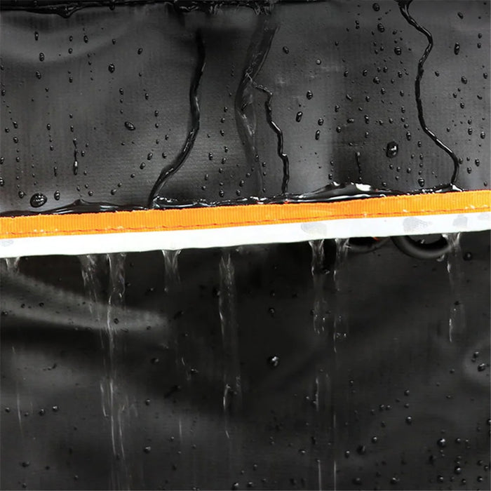 TIROL T26967 15-inch Car SUV Roof Cargo Bag 500D PVC Rainproof Vehicle Roof Luggage Storage Bag - Black - 5