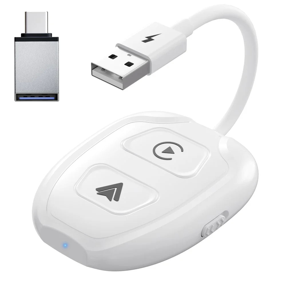 THT-020-9-1 Car Wireless Android Auto Carplay Wired to Wireless Adapter Dongle - 1