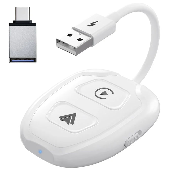THT-020-9-1 Car Wireless Android Auto Carplay Wired to Wireless Adapter Dongle - 1