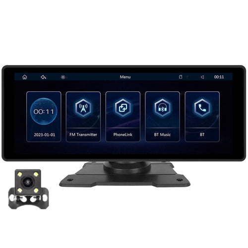 W912B 10.26-inch HD Video Car Player with 8-LED Rear-View Camera Portable Bluetooth-compatible Car Monitor Support Mirror Link - 1