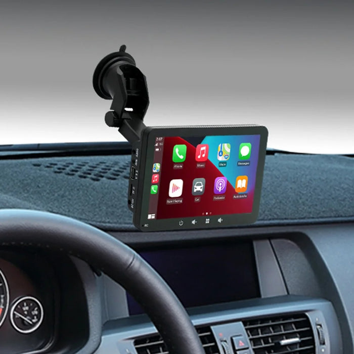 W507B 7-inch HD Touch Screen Car Play 2.4GHz WiFi Portable Car Stereo with Suction Holder - 5