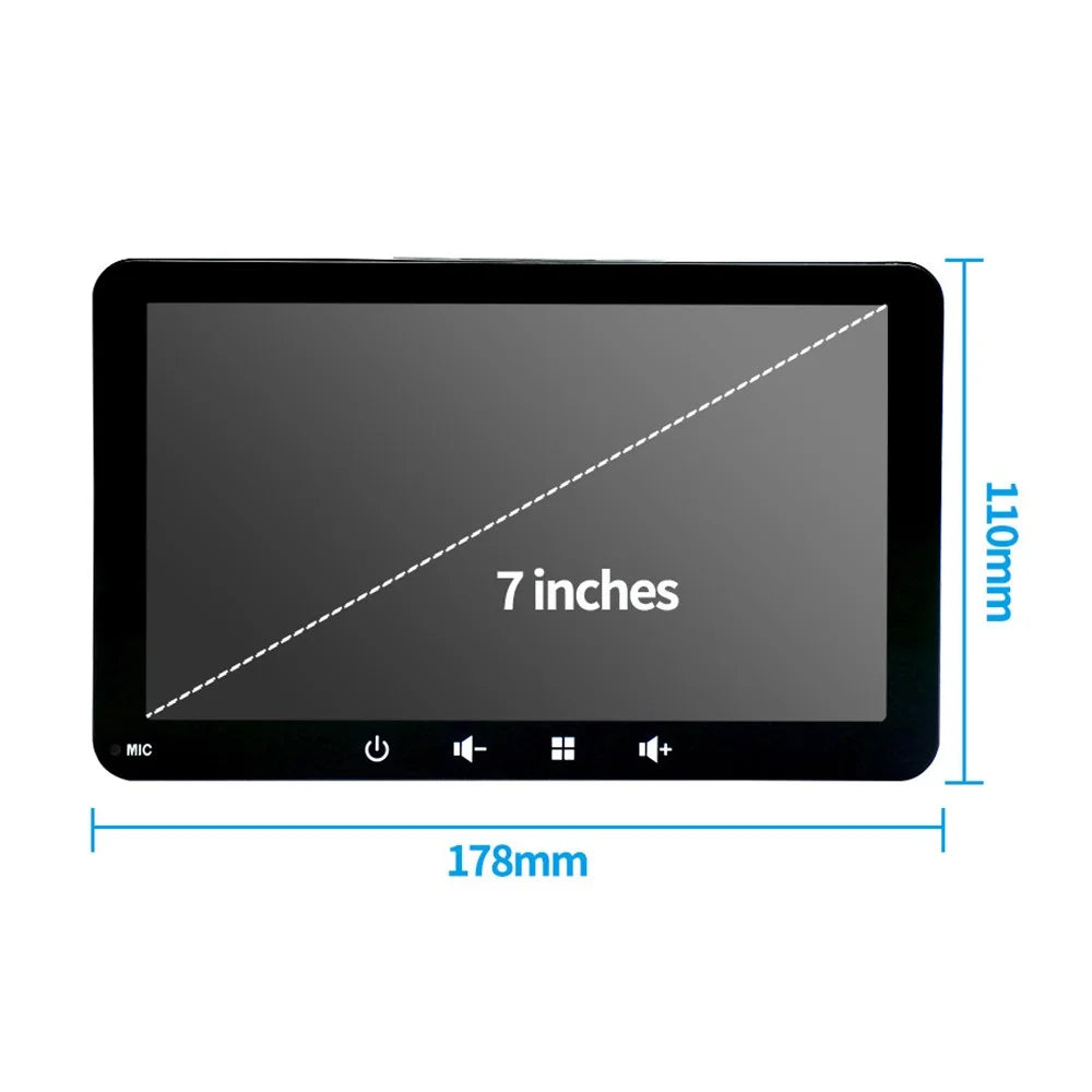 W507A 7-inch HD Touch Screen Car Play 2.4GHz WiFi Potable Car Stereo with Mirror Link Android Auto, Flat Stand - 6