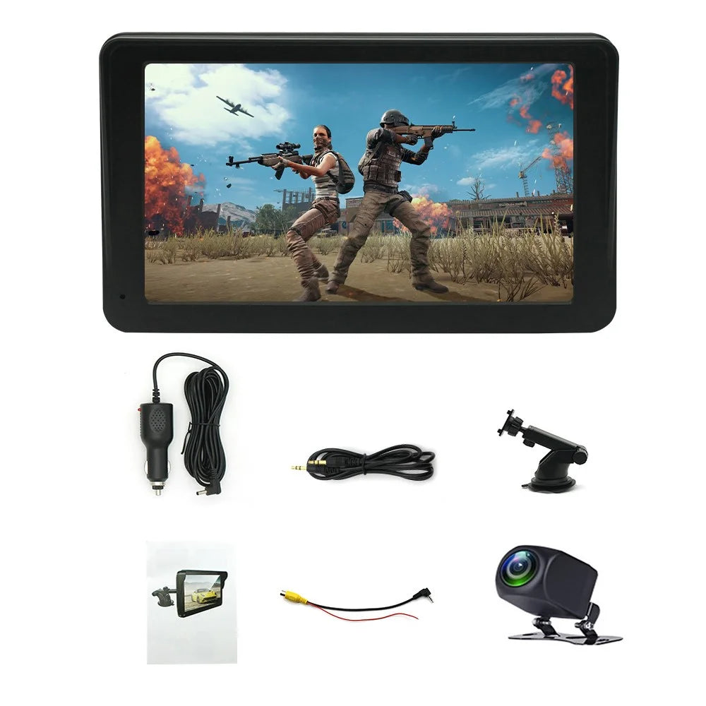 W506C 7-inch HD Touch Display Car Play with AHD Camera, Portable Car Stereo Support Mirror Link Android Auto - 1