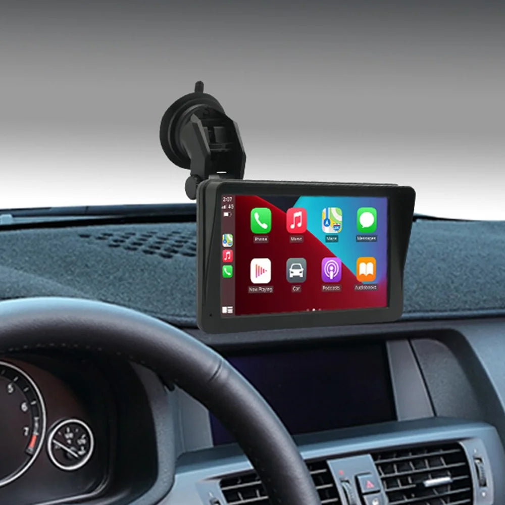 W506C 7-inch HD Touch Display Car Play with AHD Camera, Portable Car Stereo Support Mirror Link Android Auto - 7