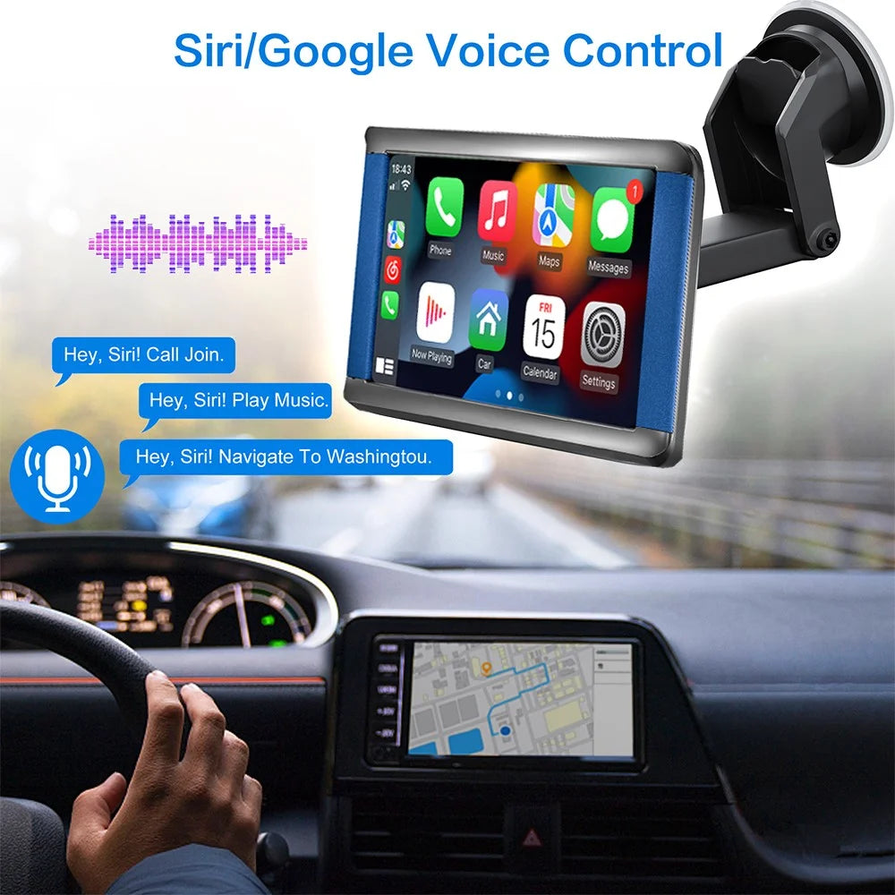 W503A 7.0-inch HD Display Wireless / Wired Car Play Android Auto Portable Car Stereo Support Mirror Link, Bluetooth-compatible - 5