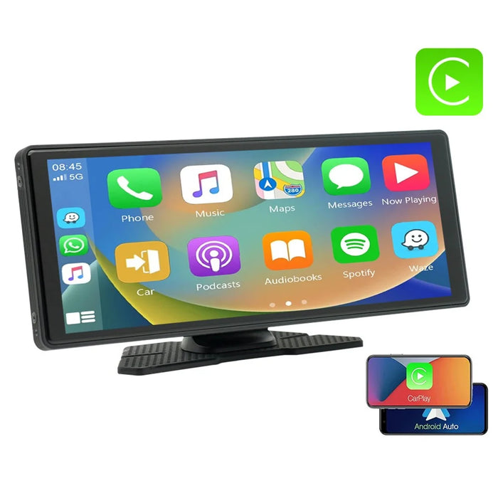 W508B 9.36-inch Display Car Play with 2 Mount Stand, Mirror Link Portable Car Stereo Support Bluetooth, USB-Disk, TF Card - 5