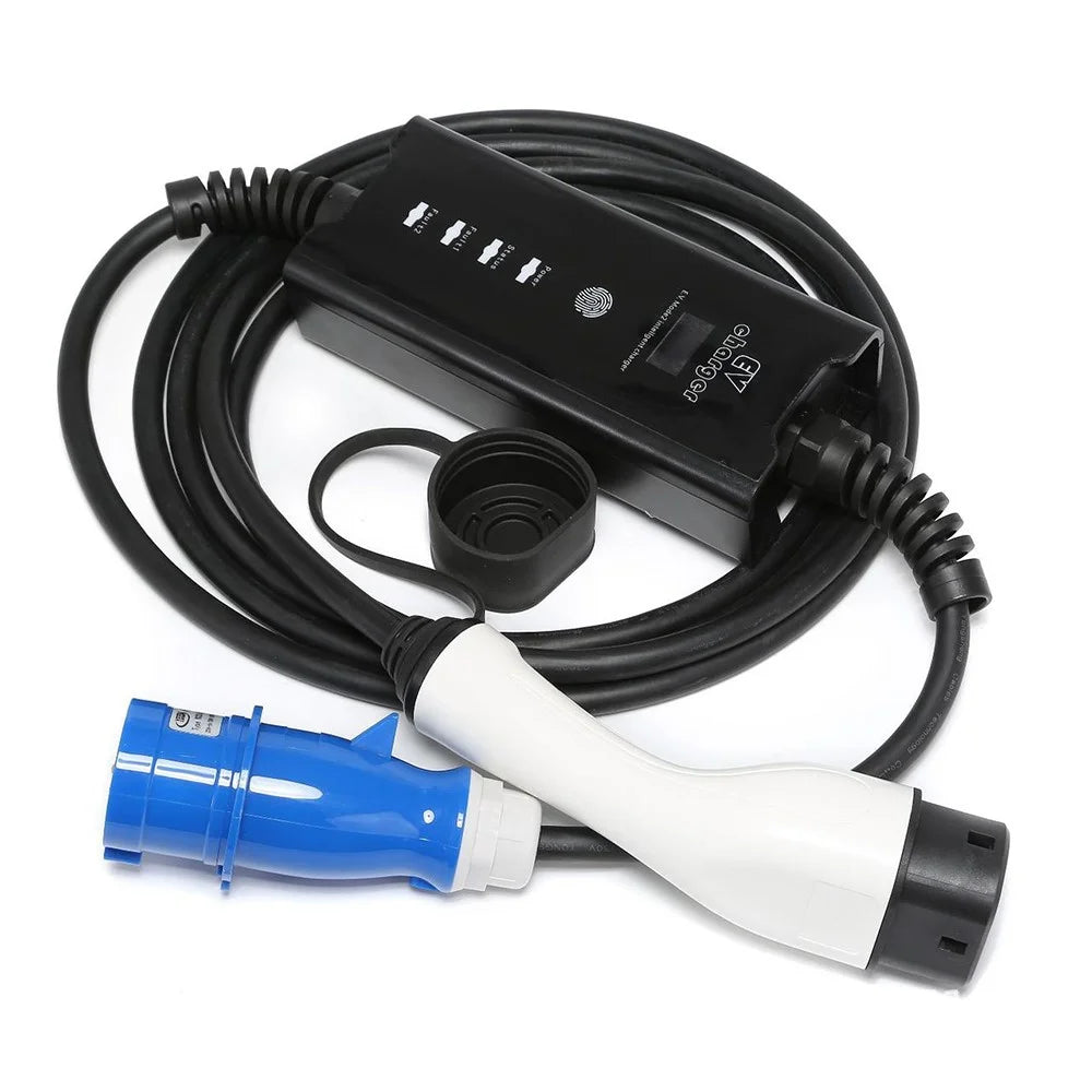 EU / UK Plug 32A New Energy Electric Vehicle Portable Charger with 5m Cable - 2