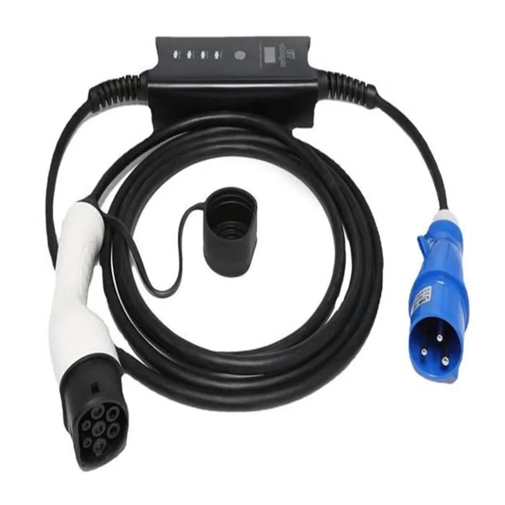 EU / UK Plug 32A New Energy Electric Vehicle Portable Charger with 5m Cable - 3