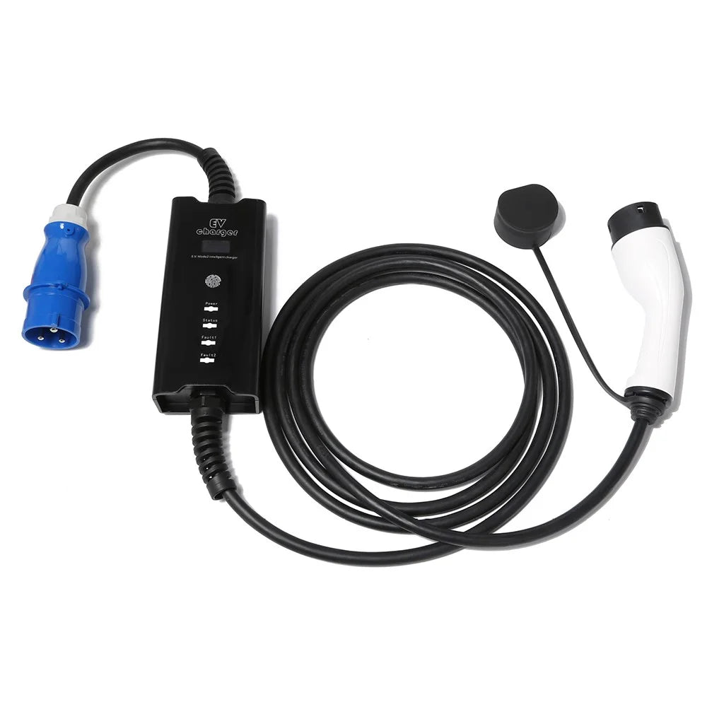 EU / UK Plug 32A New Energy Electric Vehicle Portable Charger with 5m Cable - 4