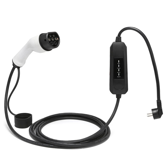 EU Plug 5m Cable Portable Charger for New Energy Electric Vehicle - 13A - 1