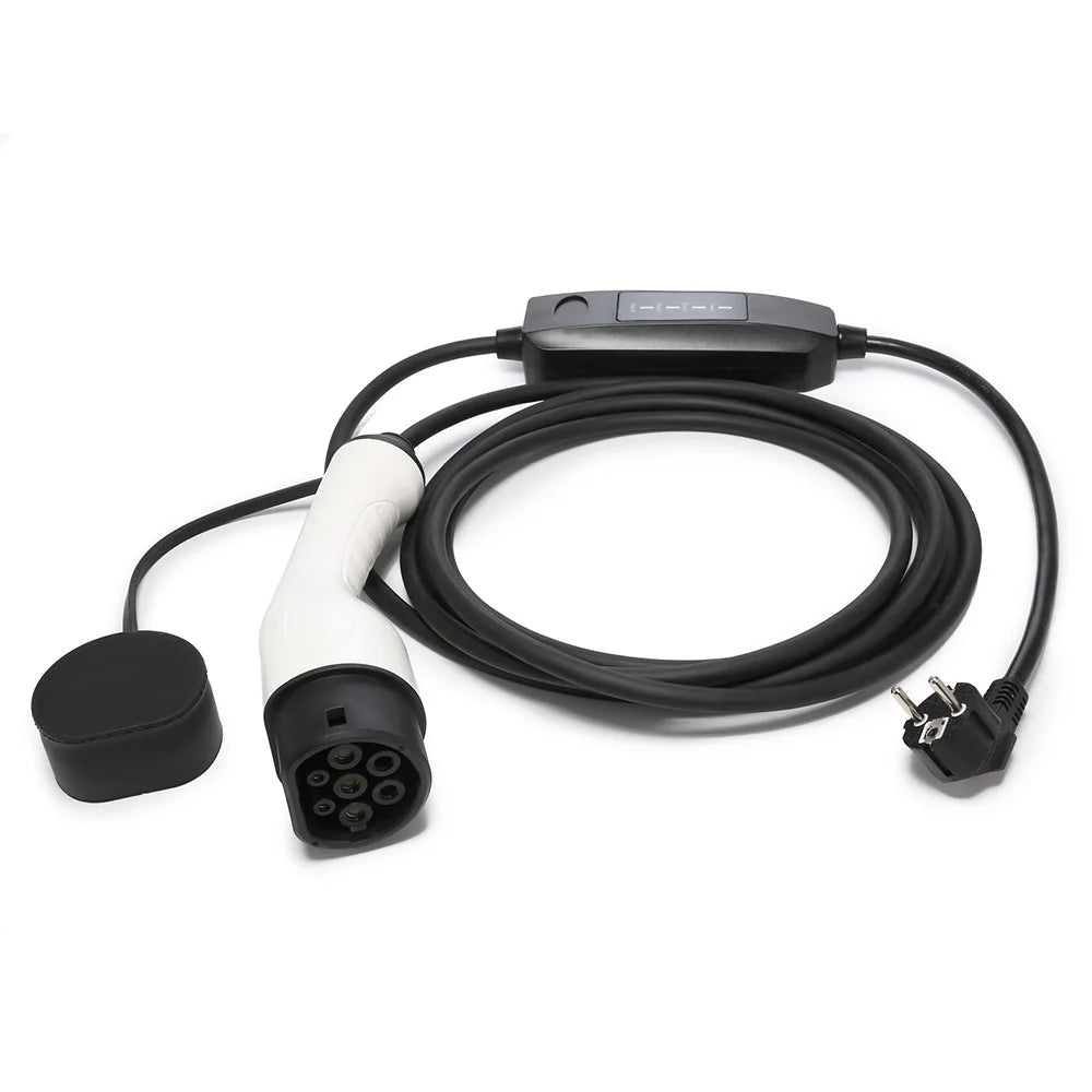 EU Plug 10m Cable Portable Charger New Energy Electric Vehicle Charging Gun - 13A - 1