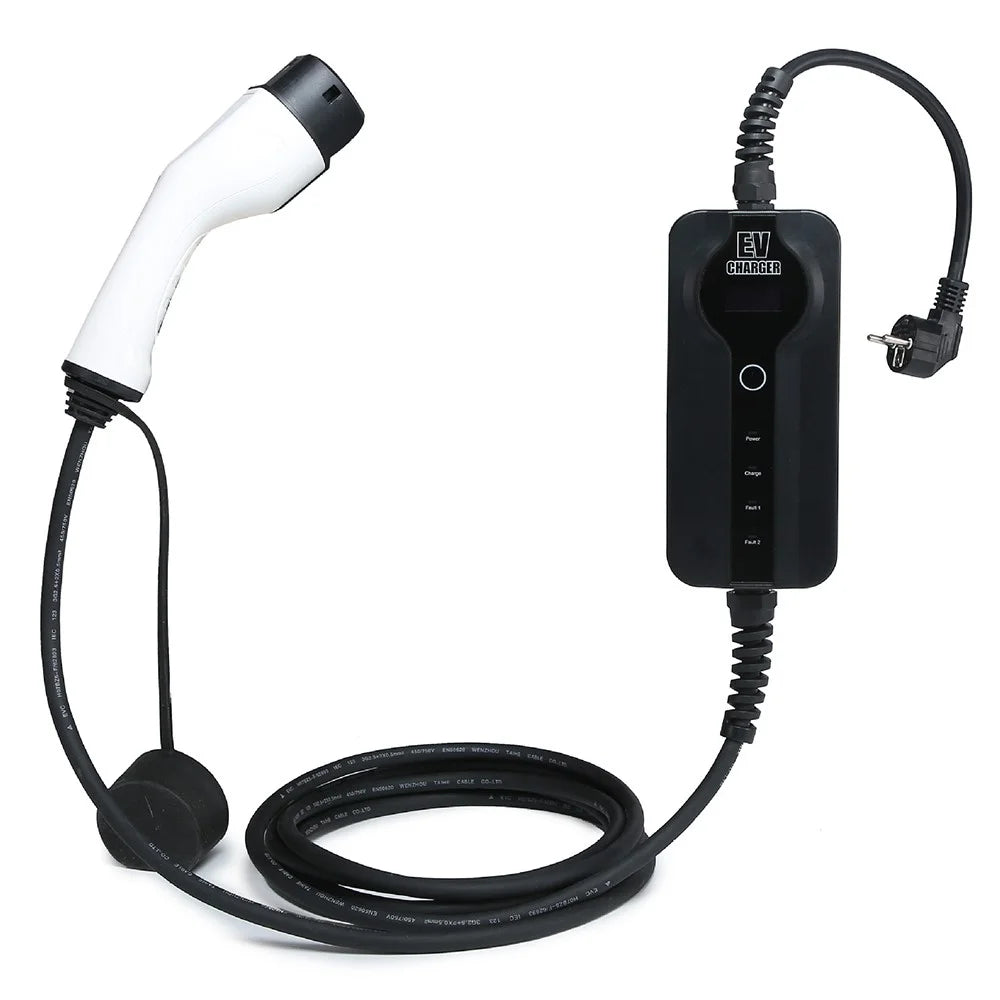 EU Plug 3.5KW 5m Cable 16A Portable Charger for New Energy Electric Vehicle - 3