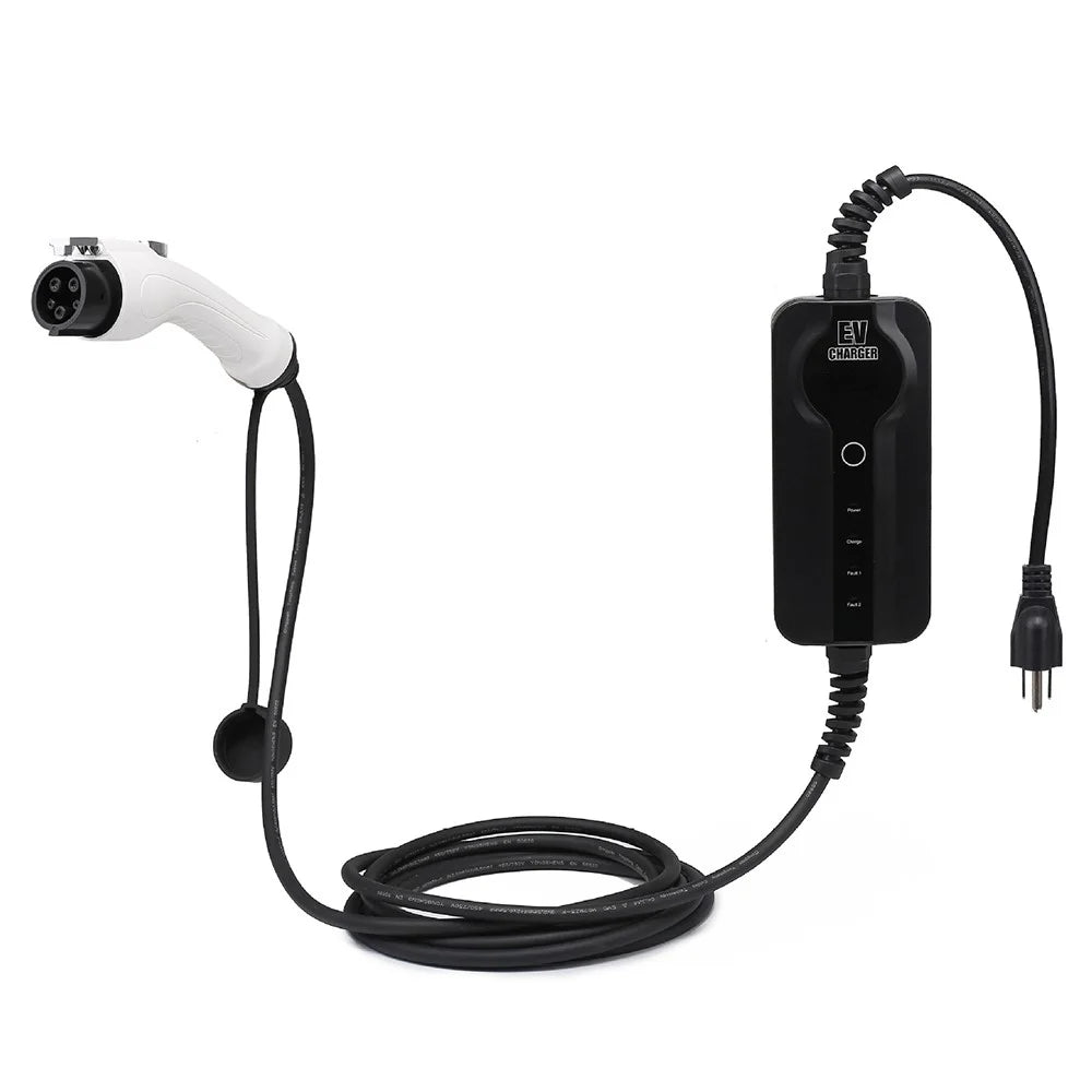 J1772 EV Charger 110V-240V Electric Car Charging Station, 5m Cable - 16A US Plug - 1