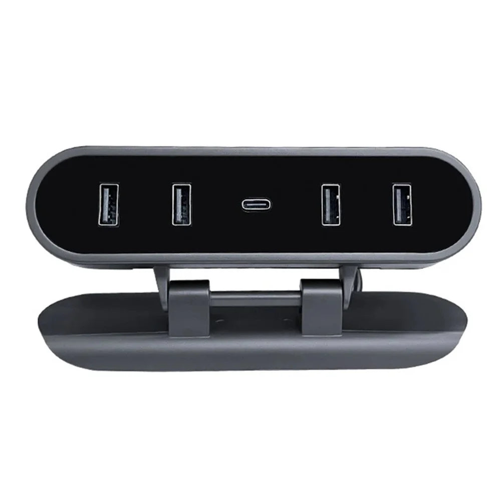 TSL319 For Model 3 / Y Under Screen Car USB+Type-C Hub Charging Dock Station - 1