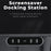 TSL319 For Model 3 / Y Under Screen Car USB+Type-C Hub Charging Dock Station - 2