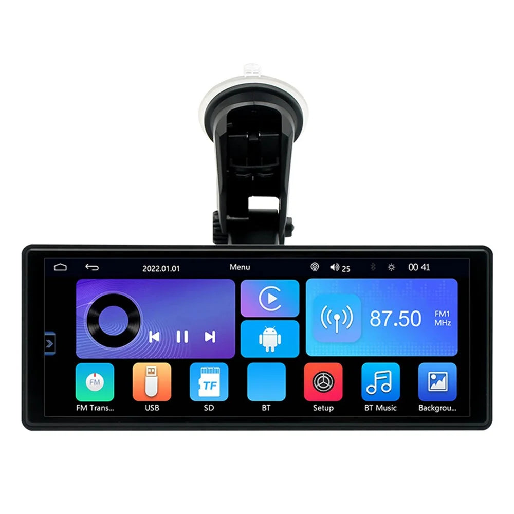 W508D 9.36-Inch Portable Car Play Display with Dual Brackets and AHD Camera - 2