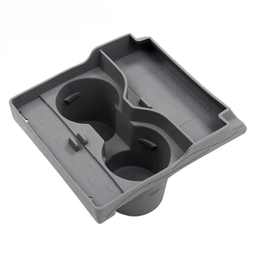 For Tesla Model 3 / Y Cup Holder Center Console Glasses Card Storage Tray - Grey - 1