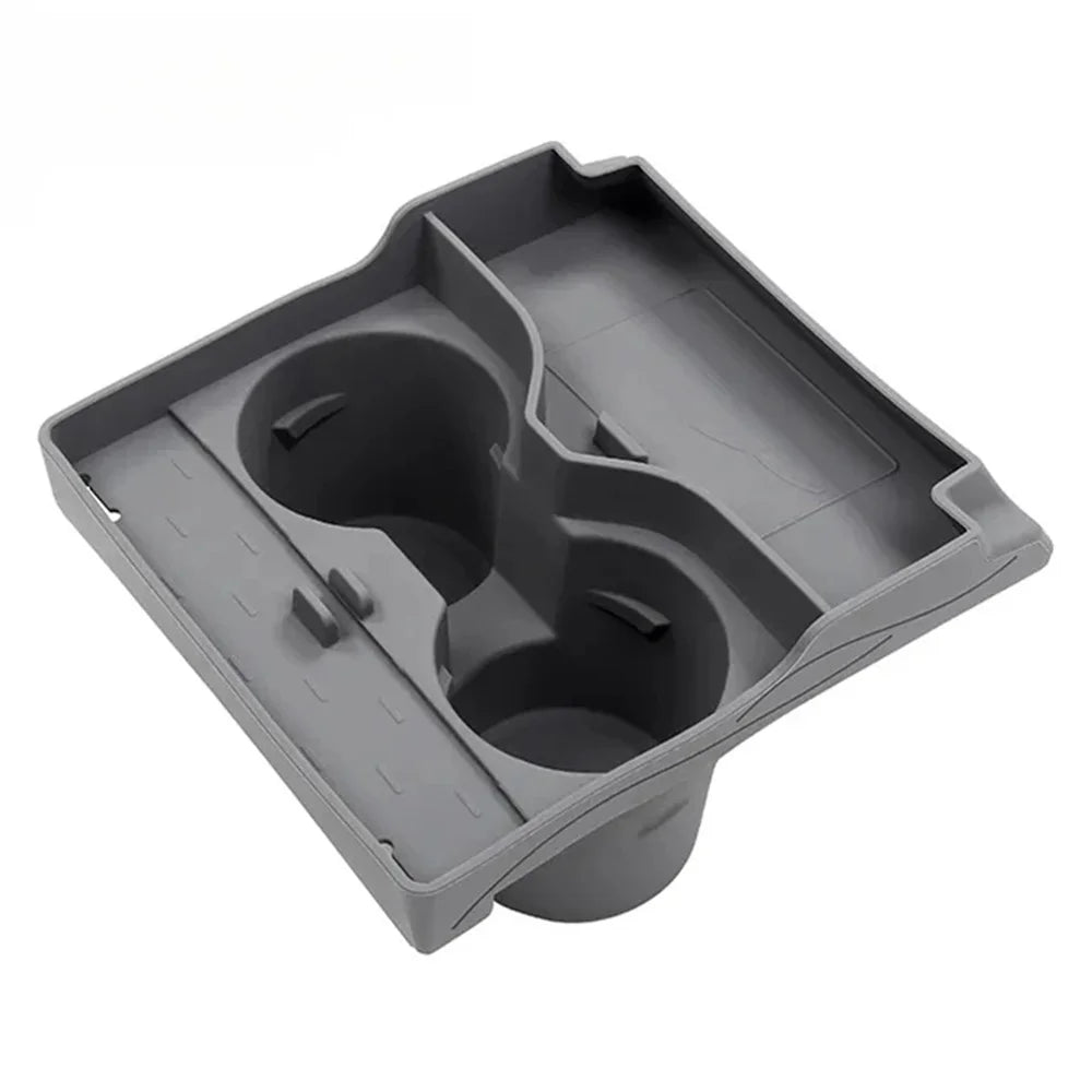 For Tesla Model 3 / Y Cup Holder Center Console Glasses Card Storage Tray - Grey - 1