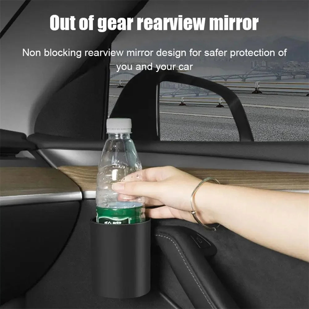 ALZH070 2Pcs For Tesla Model 3  /  Y Car Door Cup Holder Drink Storage Box - 5
