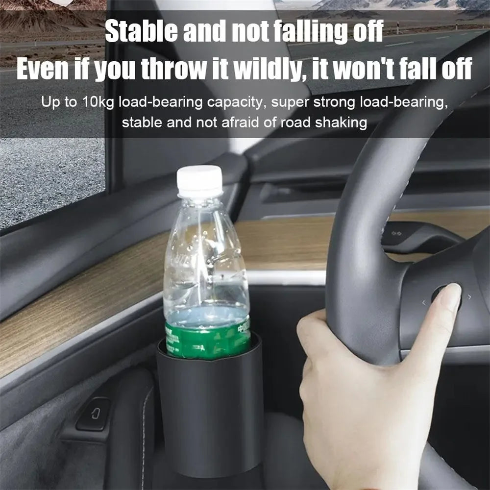 ALZH070 2Pcs For Tesla Model 3  /  Y Car Door Cup Holder Drink Storage Box - 7