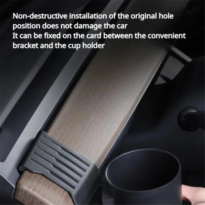ALZH089 For Model Y  /  3 Car Dashboard Water Bottle Holder ABS Coffee Cup Holder - 7