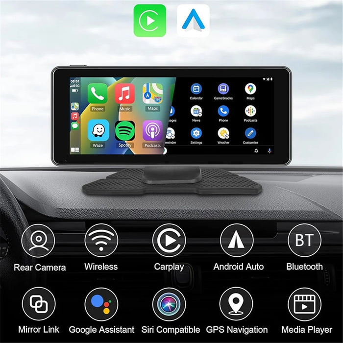 W513C 6.86-Inch HD Car Play Display Screen with AHD Camera Portable Car Radio Player - 3