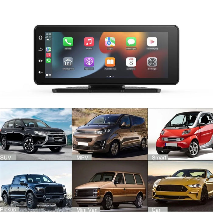 W513D 6.86-Inch HD Car Play Screen Portable Car Radio Display with Recorder - 7
