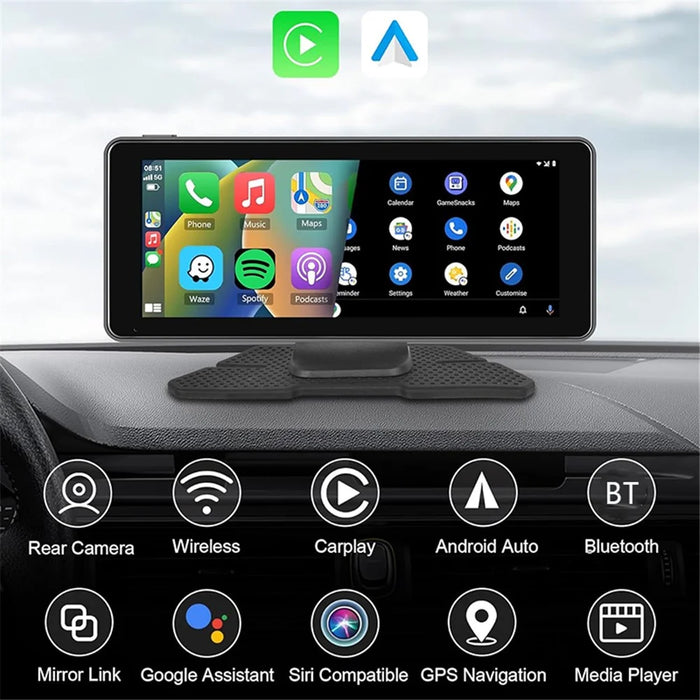 W513F 6.86-Inch Portable Car Player with Recorder, AHD Camera, Support 1080P Front / Rear - 3