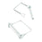 A8062 5Pcs Shaft Locking Lock Pin Square Safety Wire Coupler Retainer with Chain - 5