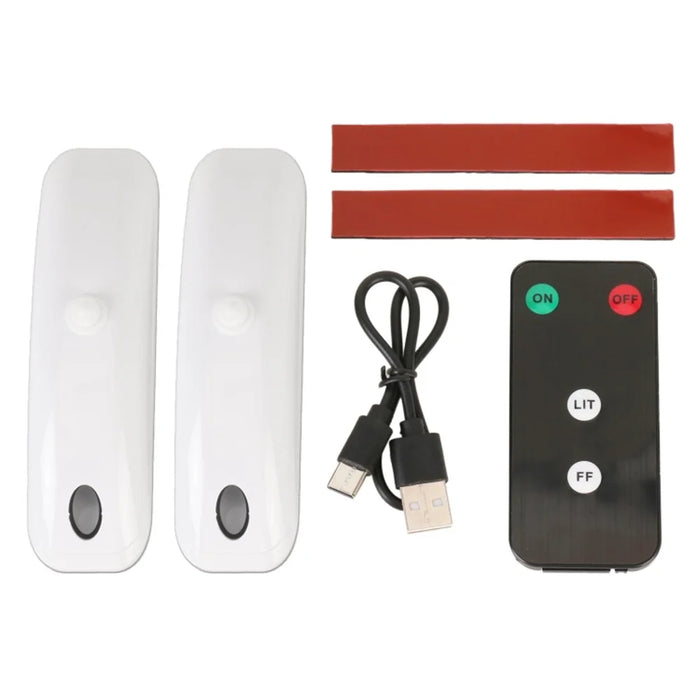 H901 2Pcs Remote Control Car Roof Warning Light Waterproof Green Laser Lamp - Black - 3
