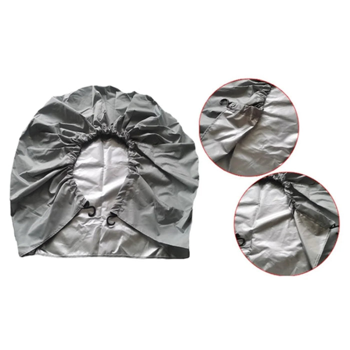 4PCS 60-66CMx30CM Wheel Oxford Cloth Car SUV Tire Cover Sleeve Bag for 24-26 inch Tire - Silver - 5