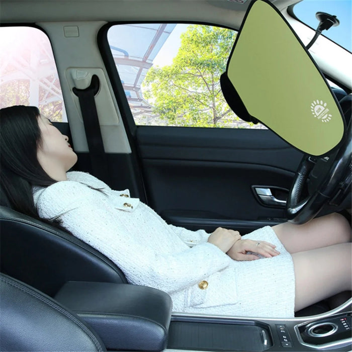 Car Window Sun Shade UV Protection Adjustable Auto Window Shade with Suction Cup - Green - 5