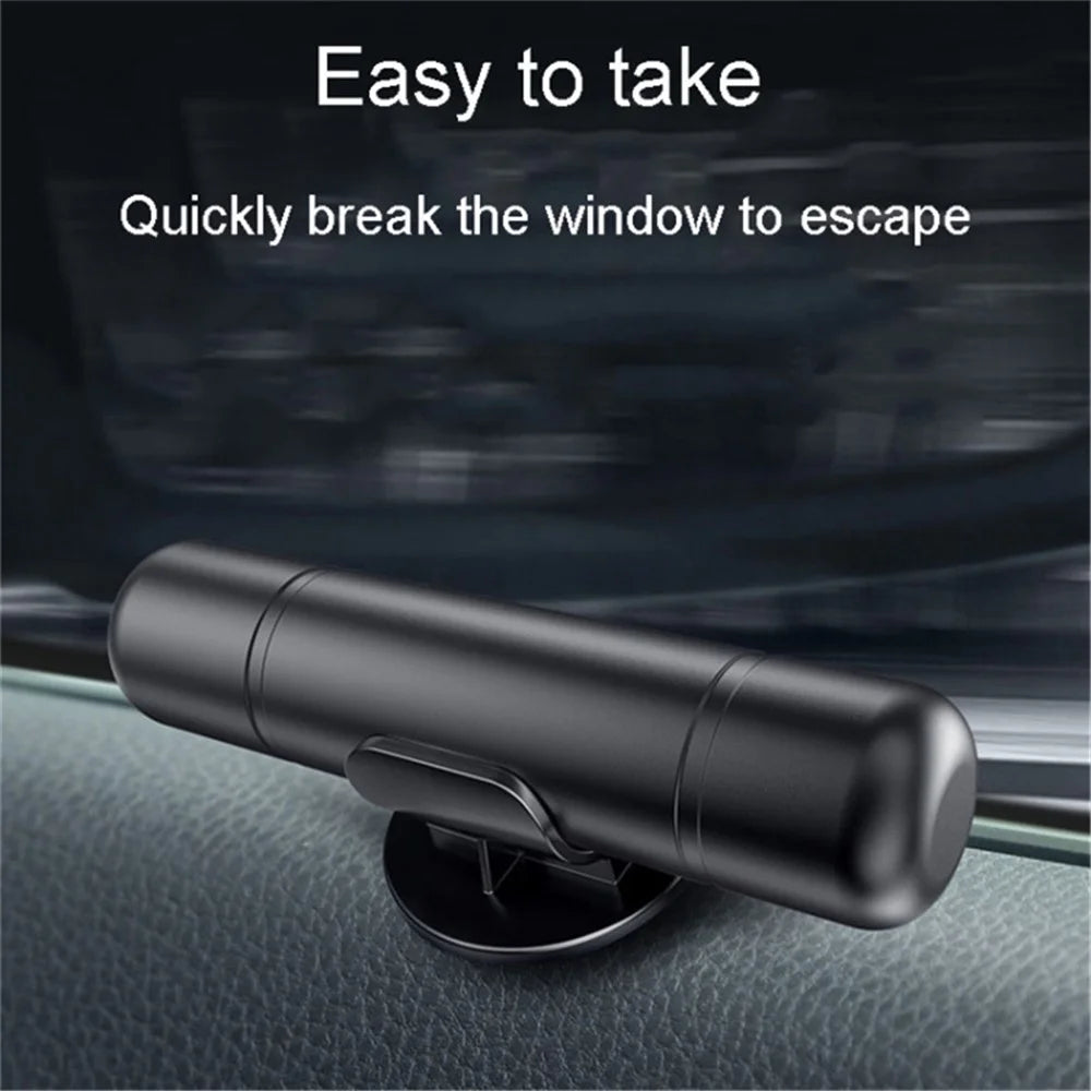 Car Window Breaker Safety Hammer Seat Belt Cutter Life-Saving Emergency Escape Tool - Black - 5