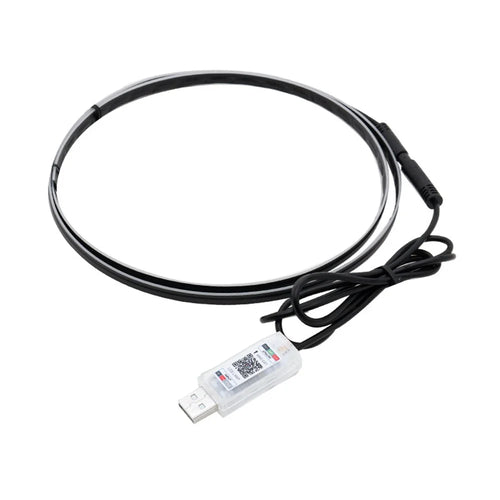 110cm RGB Fiber Optic Ambient Lights for Car Interior Decor, Multicolor Dual Control Strip Light - 1