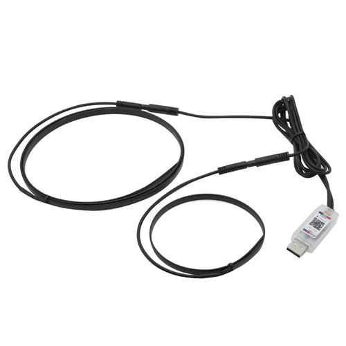 110cm+110cm 2-in-1 RGB Ambient Lights Dual Control Fiber Optic Colorful Lights for Car Interior Decor - 1