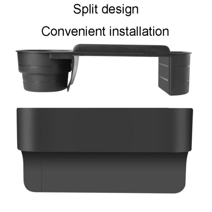 Car Seat Gap Storage Box Seat Side Gap Filler Cup Holder Organizer PVC Storage Case - 3