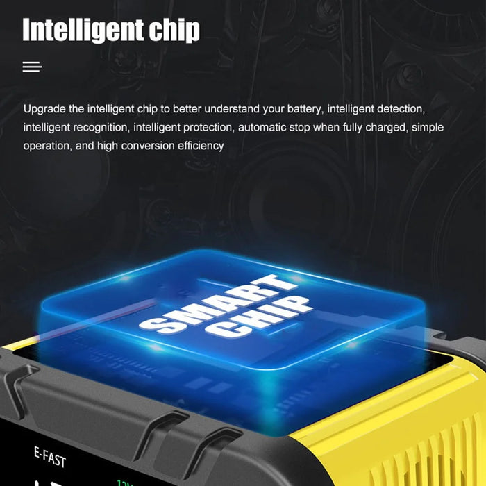 E-FAST TK-1200 Portable Car Battery Charger 7-Stage Automatic Charger - EU Plug - 6