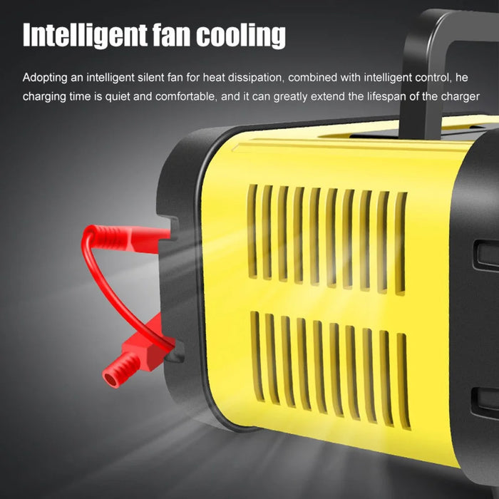 E-FAST TK-1200 Portable Car Battery Charger 7-Stage Automatic Charger - EU Plug - 7
