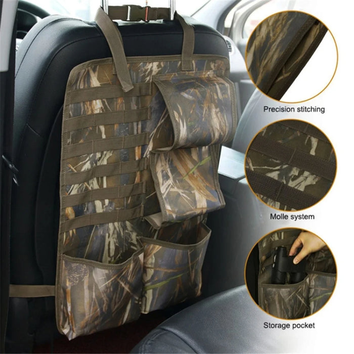 2Pcs / Set 600D Oxford Cloth Camouflage Car Seat Back Hanging Storage Bag - Style 2 Camouflage - 2