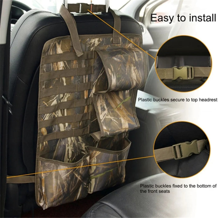 2Pcs / Set 600D Oxford Cloth Camouflage Car Seat Back Hanging Storage Bag - Style 2 Camouflage - 3