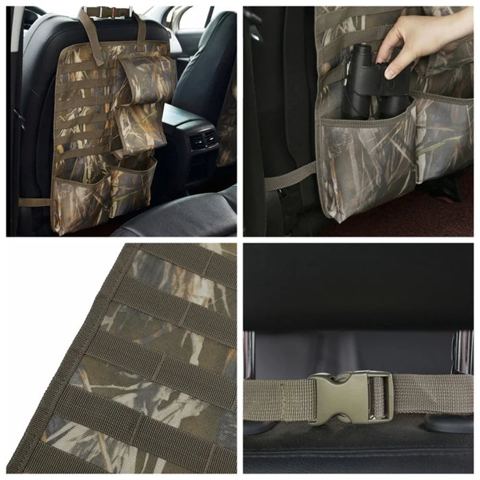 2Pcs / Set 600D Oxford Cloth Camouflage Car Seat Back Hanging Storage Bag - Style 2 Camouflage - 5