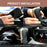 Universal Car Gear Shift Knob Cover Anti-slip PU Leather Protective Cover - Black+Brown - 5
