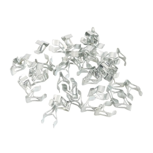 A8243 50Pcs 2# Car Interior Trim Clips Carbon Steel Moulding Fastener, with Plastic Box - 1