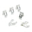 A8243 50Pcs 2# Car Interior Trim Clips Carbon Steel Moulding Fastener, with Plastic Box - 2