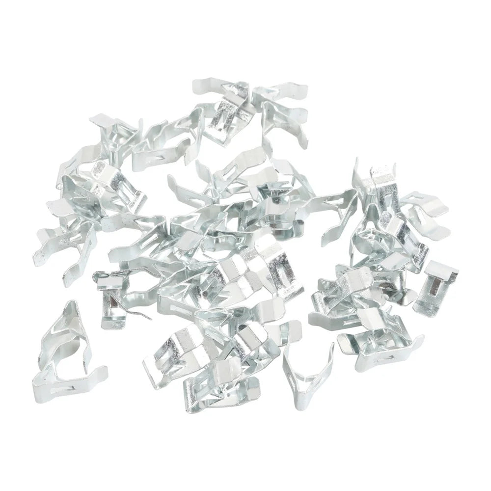A8247 50Pcs 6# Carbon Steel Car Interior Trim Clips Moulding Fastener, with Plastic Box - 1